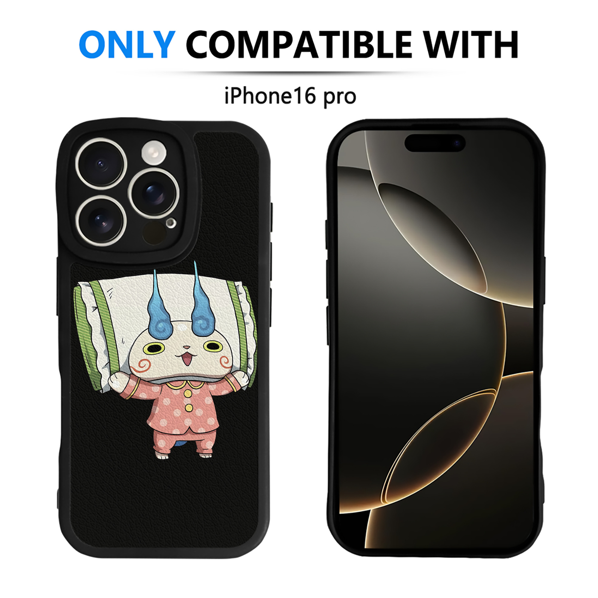 （画像用） 妖怪ウォッチ Yo-kai Watch 【iPhone 16シリーズ対応】シリコンスマホケース（レザー調） 材質：シリコン